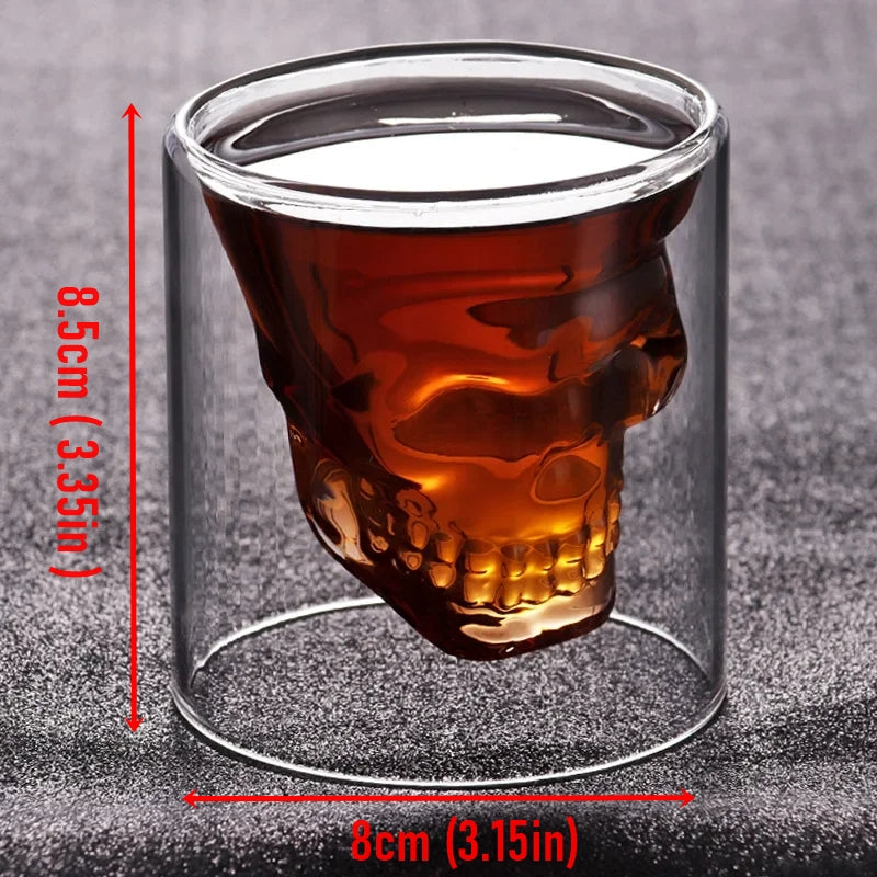 Lisslune | 3D Skull Head Double Drinking Glass