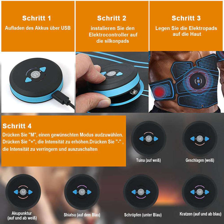 Lisslune | Abdominal muscle training with EMS fitness devices