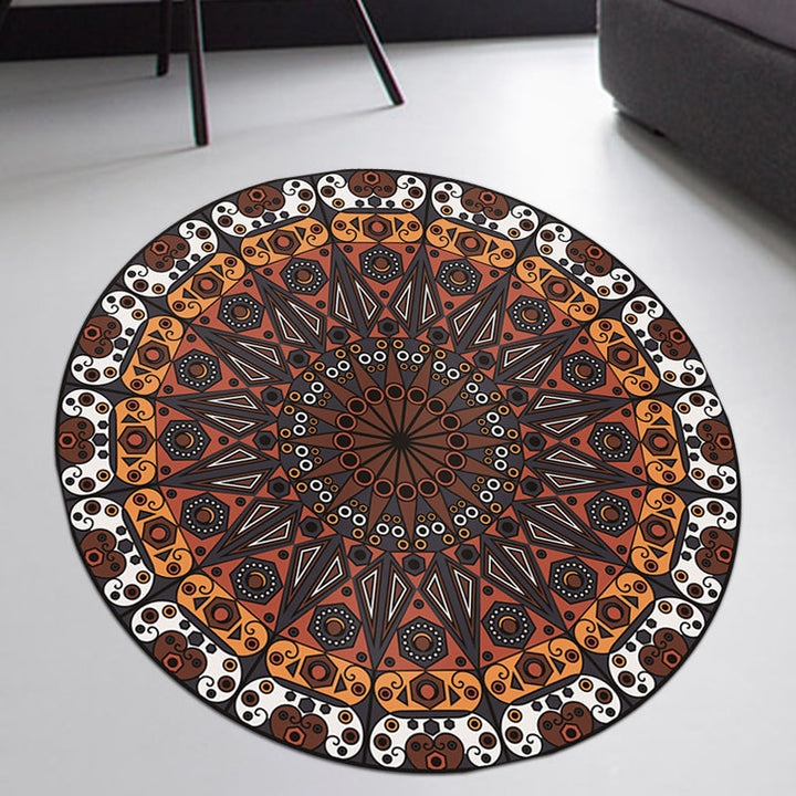 Lisslune | Moroccan Flower Carpet White and Red Polyester Carpet Non-Slip Backing Machine Washable Carpet for Bedroom