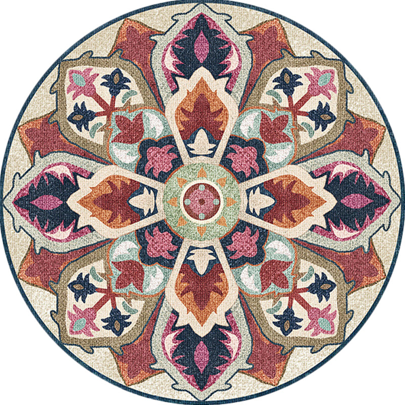 Lisslune | Unique Southwest Rug Brown Americana Rug Synthetic Non-slip Underlay Rug for Bedroom