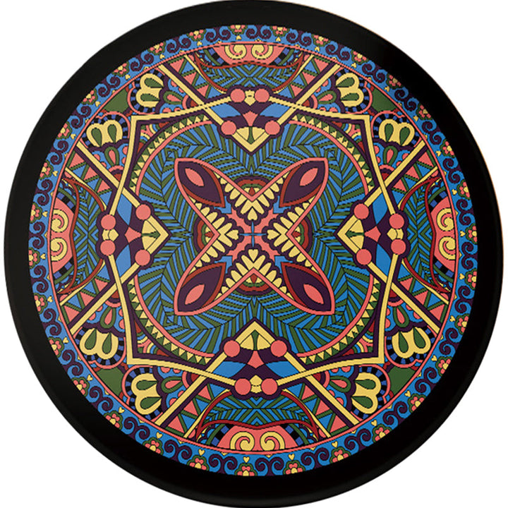 Lisslune | Southwest Tribal Carpet Red and Black Polyester Rug with Non-Slip Back Area Rug for Bedroom