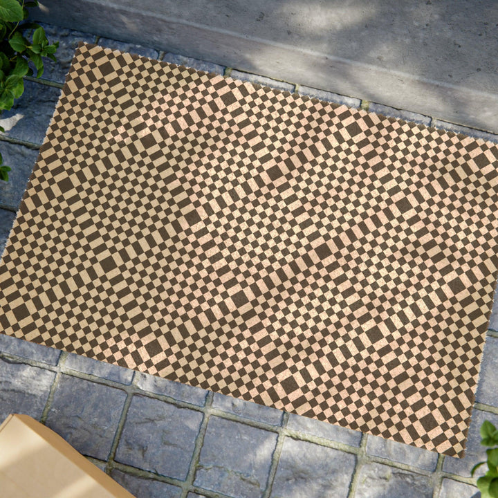 Lisslune | Personalized geometric doormat: Beautify the entrance of your home with elegance