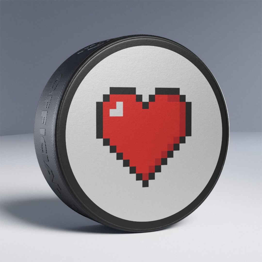 Lisslune | Tailored Elegance Black Hockey Puck: Personalized Luxury on Ice