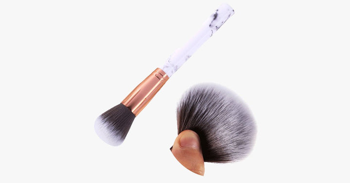 Lisslune | Chic Brush Set with Marble Handle - Versatile Luxuriously Looking Brushes