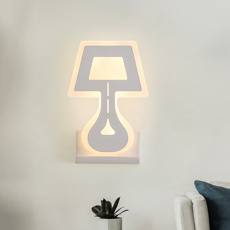 Lisslune | Modern LED Wall Lamp with Acrylic Shade Black/White Desk Lamp Shapes Wall Lighting in Warm/White Light