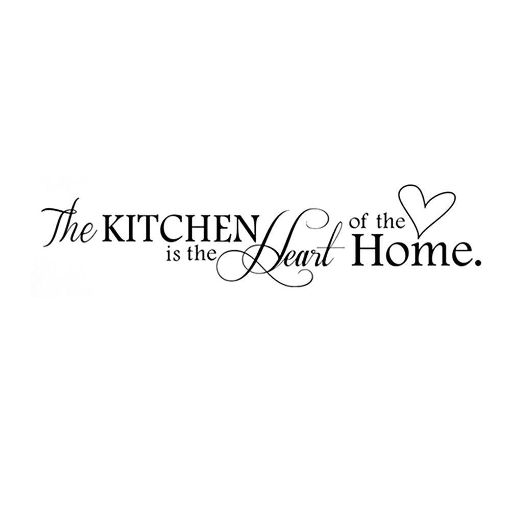Lisslune | Warm Heart Kitchen Affirmation Vinyl Wall Art for Cozy Home Decor