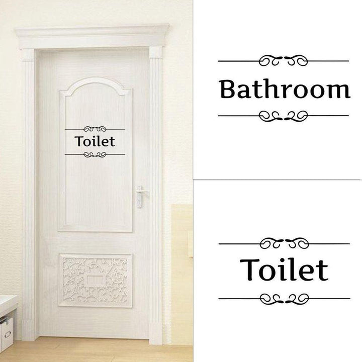 Lisslune | Custom Toilet-Themed PVC Wall Decal Sticker for Bathroom Makeover