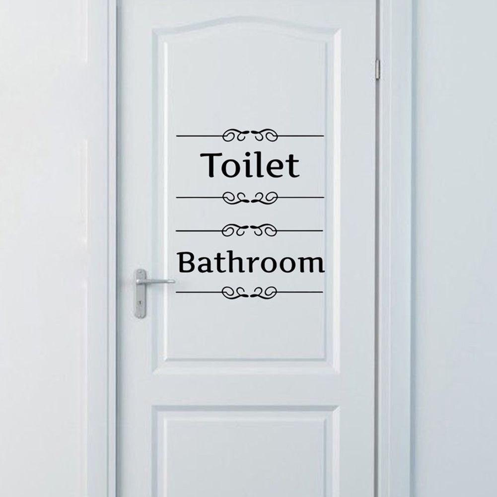 Lisslune | Custom Toilet-Themed PVC Wall Decal Sticker for Bathroom Makeover