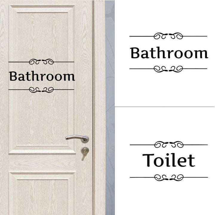 Lisslune | Custom Toilet-Themed PVC Wall Decal Sticker for Bathroom Makeover