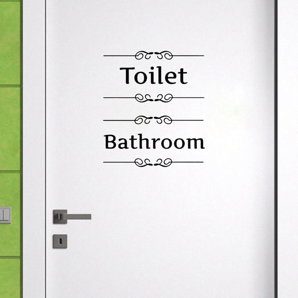 Lisslune | Custom Toilet-Themed PVC Wall Decal Sticker for Bathroom Makeover