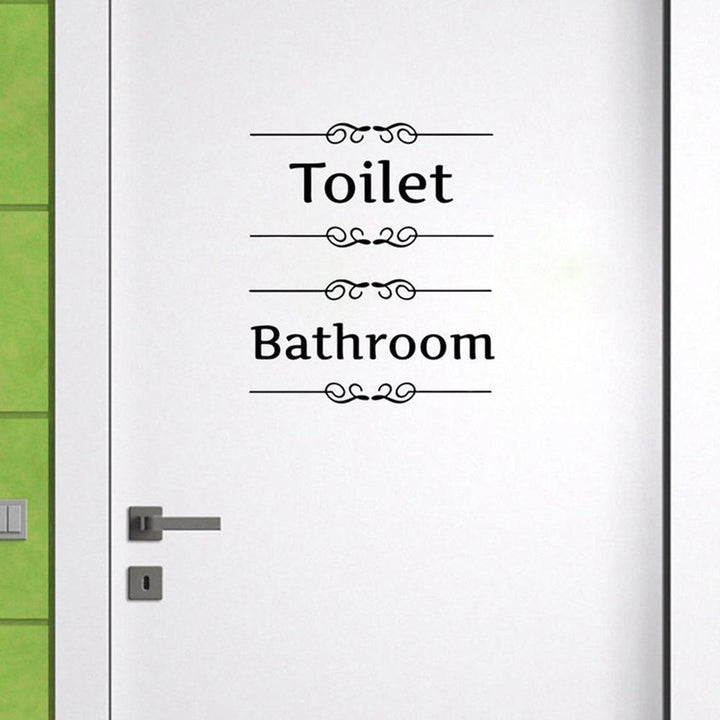 Lisslune | Custom Toilet-Themed PVC Wall Decal Sticker for Bathroom Makeover