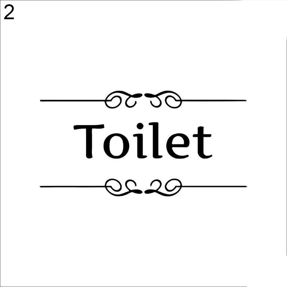 Lisslune | Custom Toilet-Themed PVC Wall Decal Sticker for Bathroom Makeover