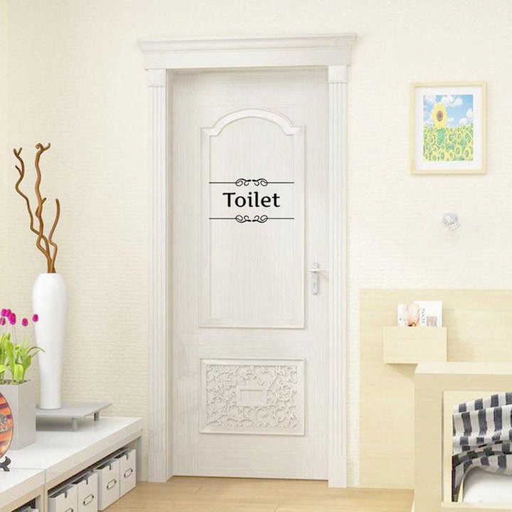 Lisslune | Custom Toilet-Themed PVC Wall Decal Sticker for Bathroom Makeover