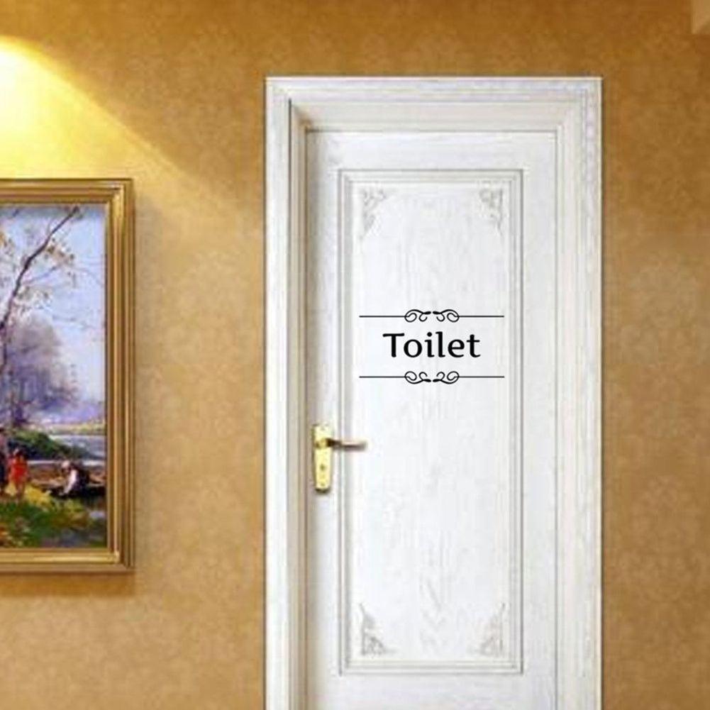 Lisslune | Custom Toilet-Themed PVC Wall Decal Sticker for Bathroom Makeover
