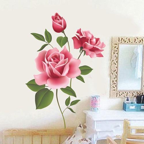 Lisslune | 3D Flower Wall Art Decal Set - Direct Room Makeover Solution