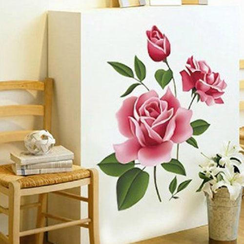 Lisslune | 3D Flower Wall Art Decal Set - Direct Room Makeover Solution