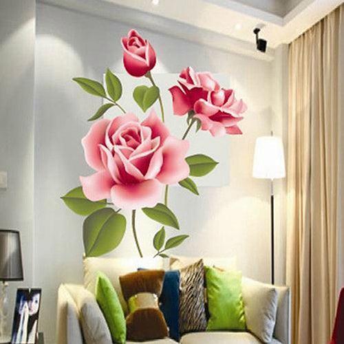 Lisslune | 3D Flower Wall Art Decal Set - Direct Room Makeover Solution