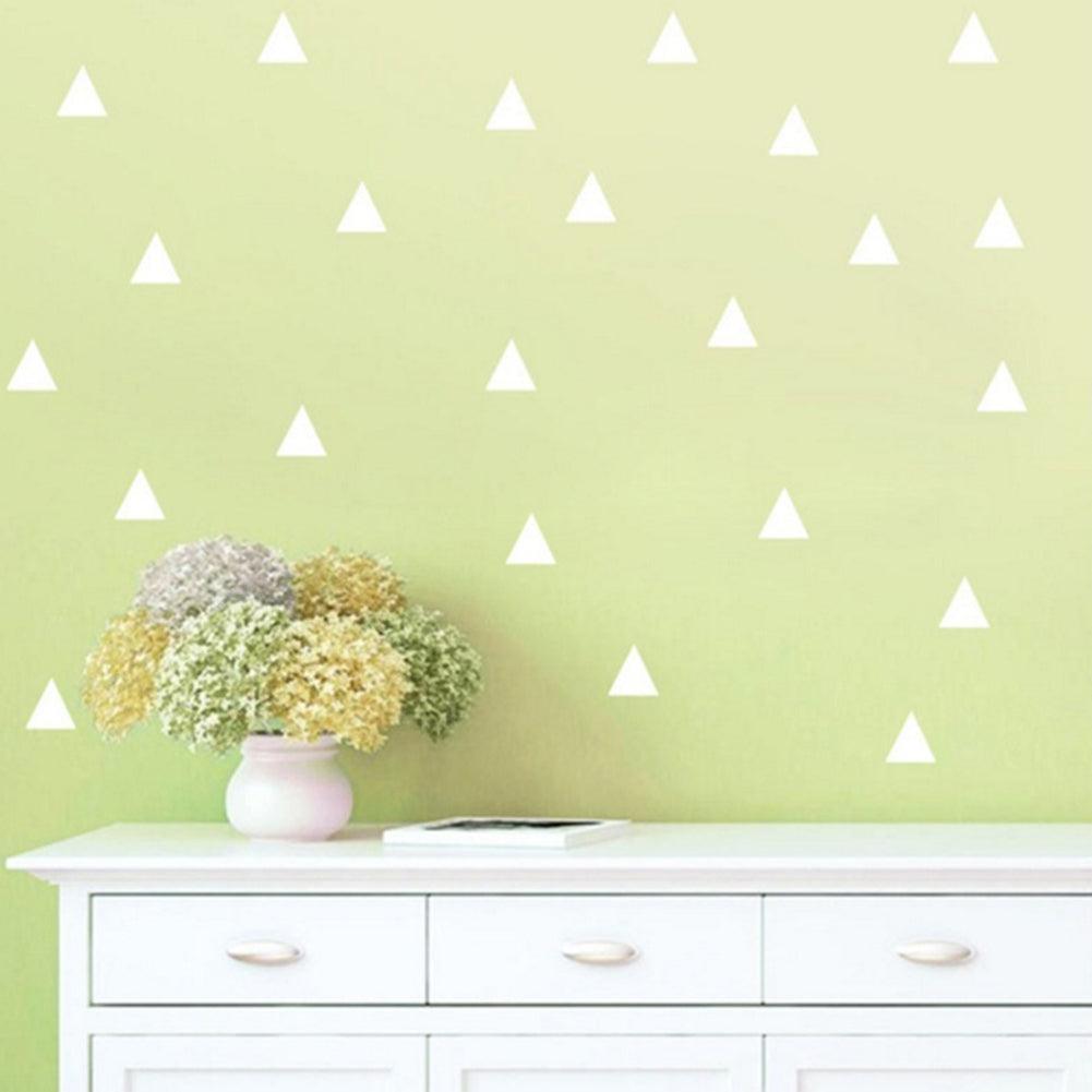 Lisslune | Stylish 48-piece geometric triangle wall sticker set