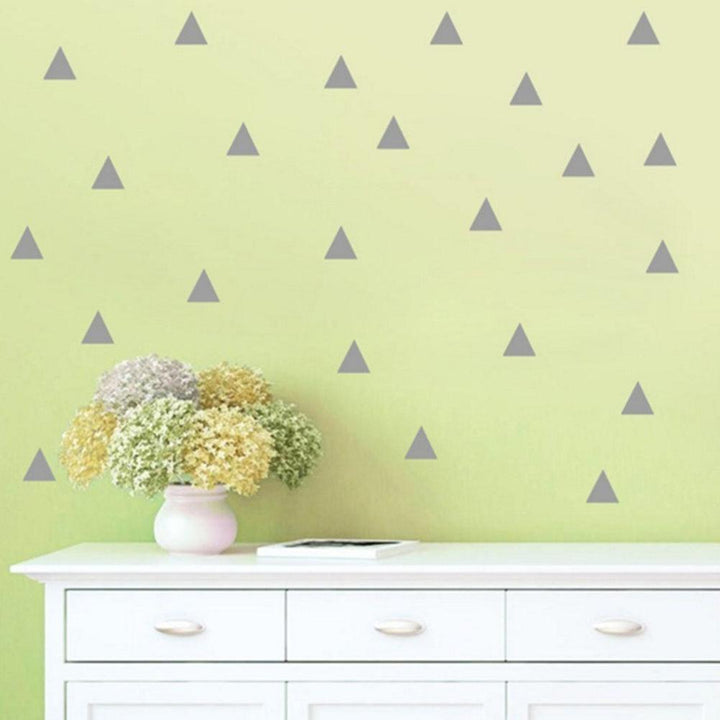 Lisslune | Stylish 48-piece geometric triangle wall sticker set