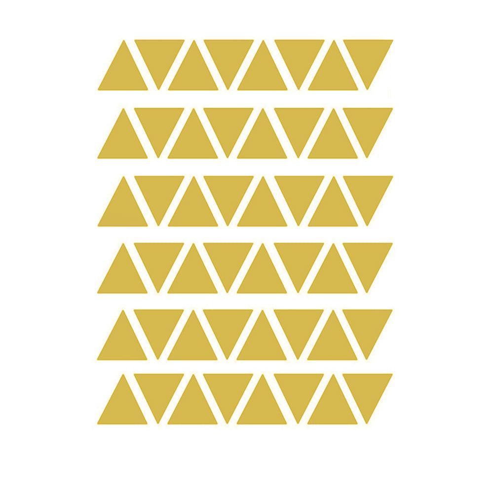 Lisslune | Stylish 48-piece geometric triangle wall sticker set