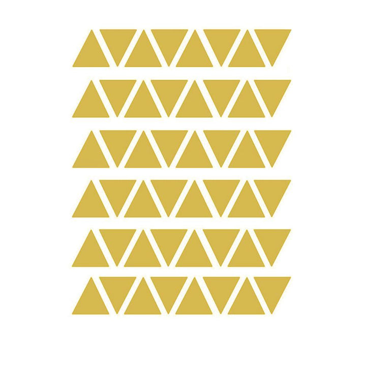 Lisslune | Stylish 48-piece geometric triangle wall sticker set