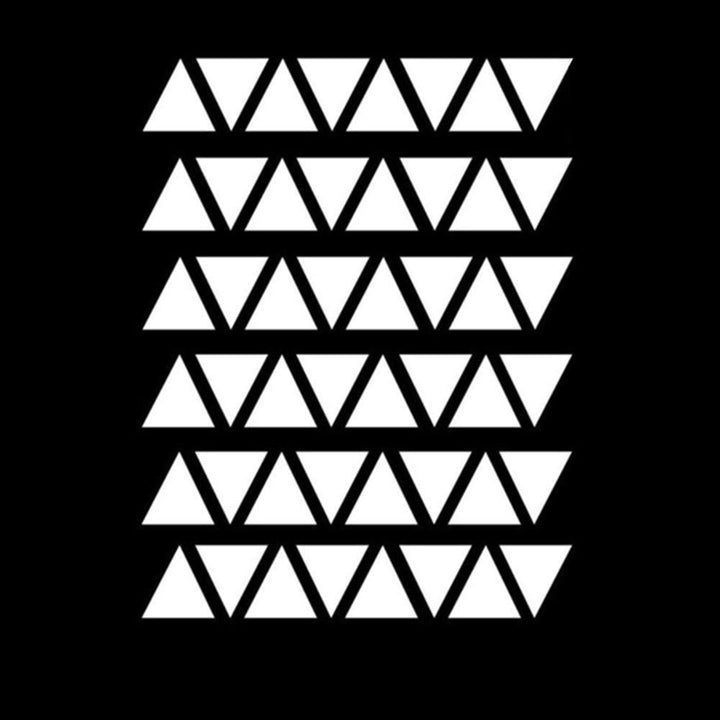 Lisslune | Stylish 48-piece geometric triangle wall sticker set