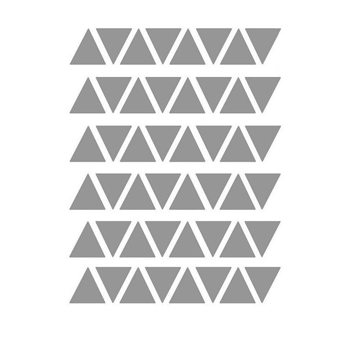 Lisslune | Stylish 48-piece geometric triangle wall sticker set