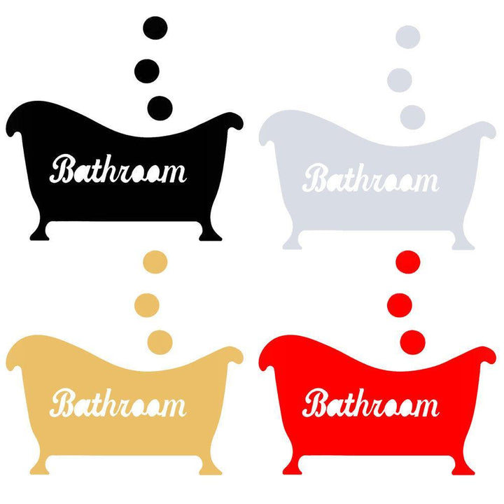 Lisslune | Elegant 3D Acrylic Bath Wall Stickers for Luxurious Bathroom Design