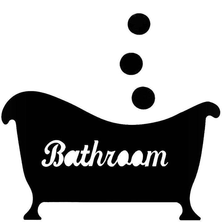 Lisslune | Elegant 3D Acrylic Bath Wall Stickers for Luxurious Bathroom Design