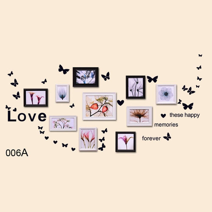 Lisslune | Charming Butterfly and Heart PVC Wall Sticker Set for Pleasant Home Decor