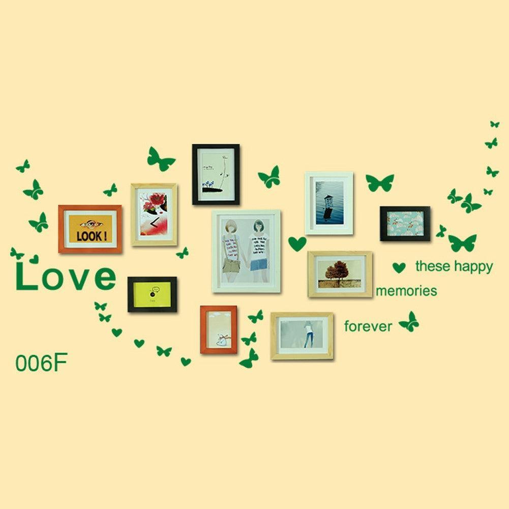 Lisslune | Charming Butterfly and Heart PVC Wall Sticker Set for Pleasant Home Decor