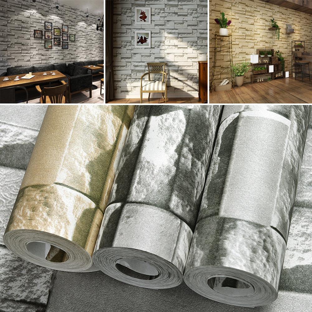 Lisslune | Chic Brick Pattern Peel and Stick Wallpaper - Easy to apply and customize your space