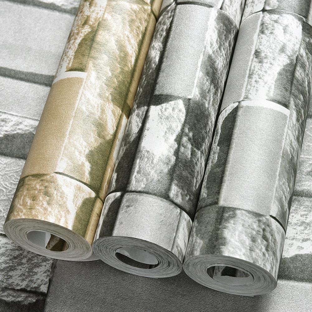 Lisslune | Chic Brick Pattern Peel and Stick Wallpaper - Easy to apply and customize your space