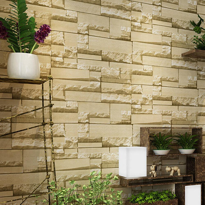 Lisslune | Chic Brick Pattern Peel and Stick Wallpaper - Easy to apply and customize your space