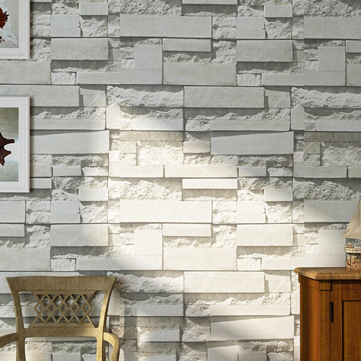 Lisslune | Textured Brick Self-Adhesive Wallpaper - Stylish Home Decor for Any Room