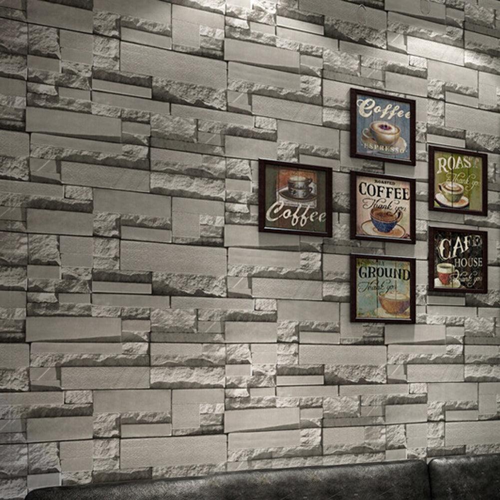 Lisslune | Chic Brick Pattern Peel and Stick Wallpaper - Easy to apply and customize your space