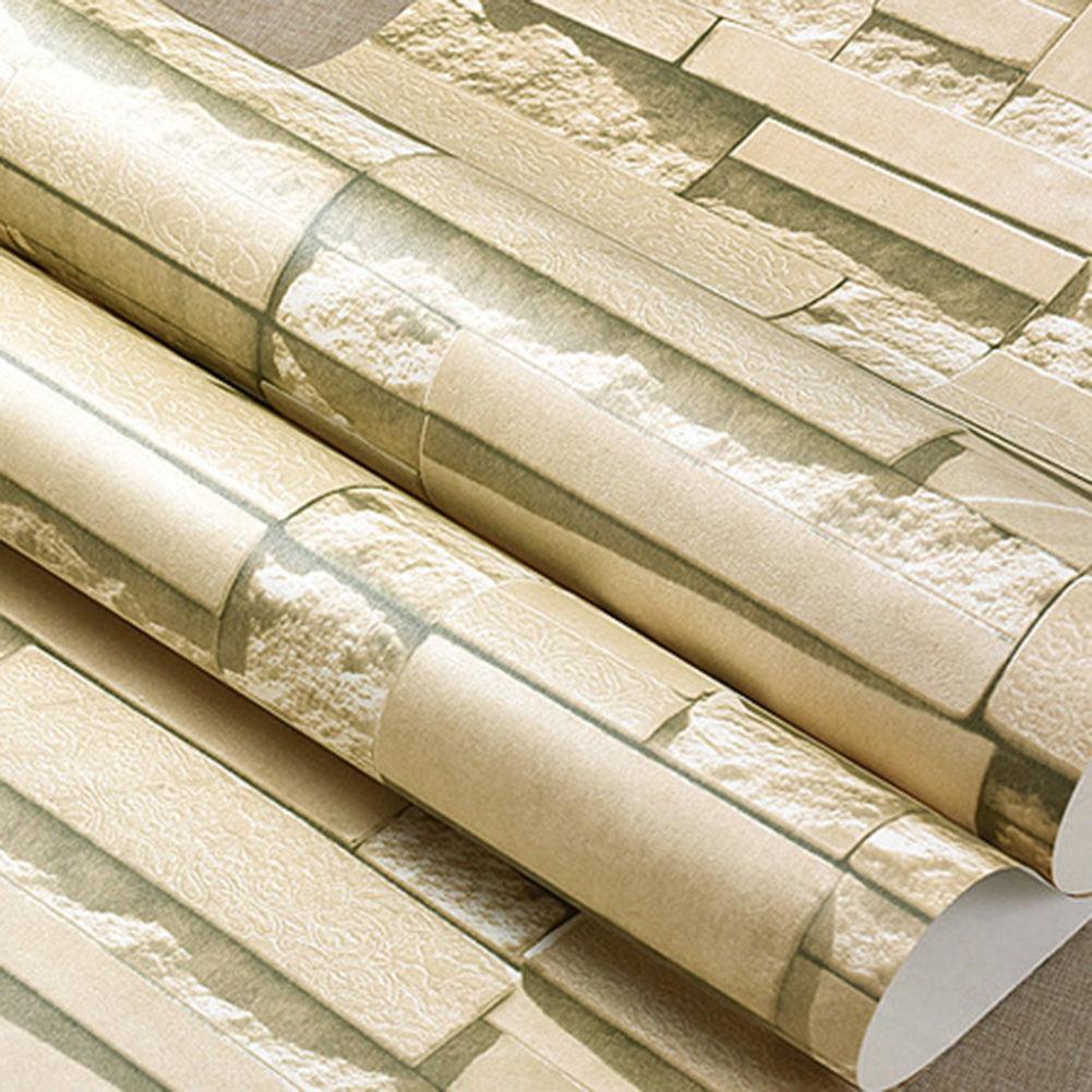 Lisslune | Chic Brick Pattern Peel and Stick Wallpaper - Easy to apply and customize your space