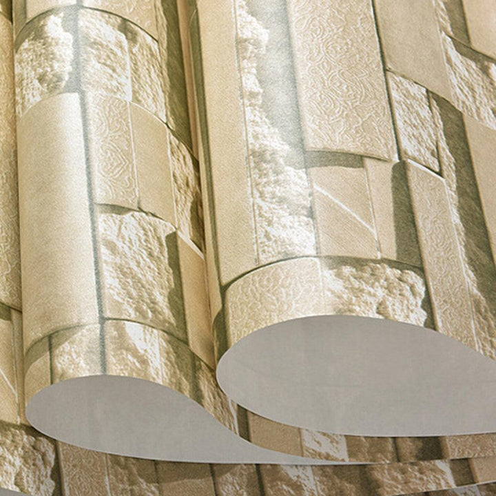 Lisslune | Textured Brick Self-Adhesive Wallpaper - Stylish Home Decor for Any Room