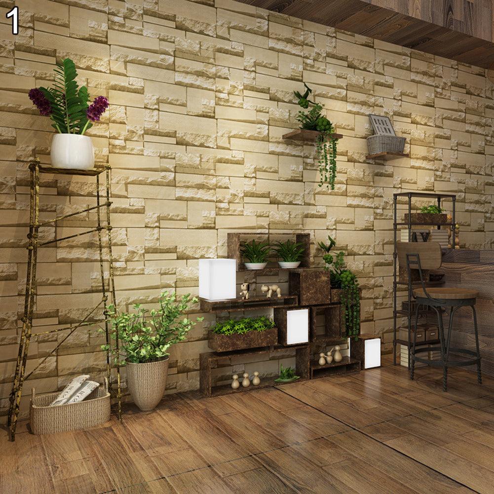 Lisslune | Chic Brick Pattern Peel and Stick Wallpaper - Easy to apply and customize your space