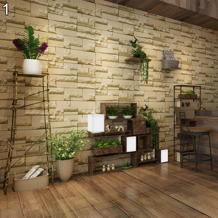 Lisslune | Chic Brick Pattern Peel and Stick Wallpaper - Easy to apply and customize your space