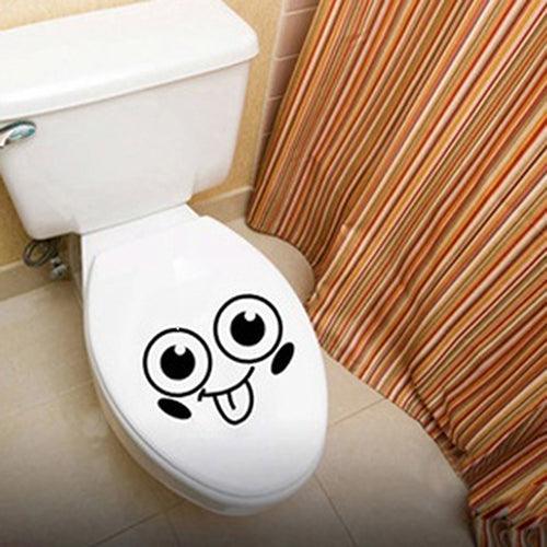 Lisslune | Happy Face Bathroom Sticker for a Bright and Cheerful Decor Upgrade