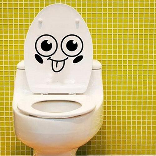 Lisslune | Happy Face Bathroom Sticker for a Bright and Cheerful Decor Upgrade