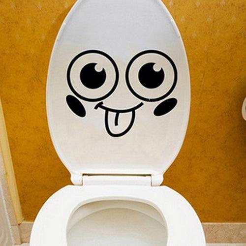 Lisslune | Happy Face Bathroom Sticker for a Bright and Cheerful Decor Upgrade
