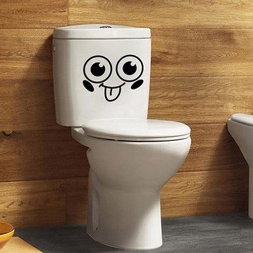 Lisslune | Happy Face Bathroom Sticker for a Bright and Cheerful Decor Upgrade