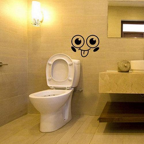 Lisslune | Happy Face Bathroom Sticker for a Bright and Cheerful Decor Upgrade