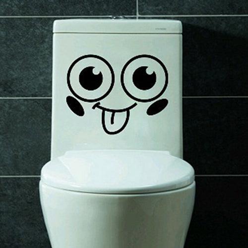 Lisslune | Happy Face Bathroom Sticker for a Bright and Cheerful Decor Upgrade