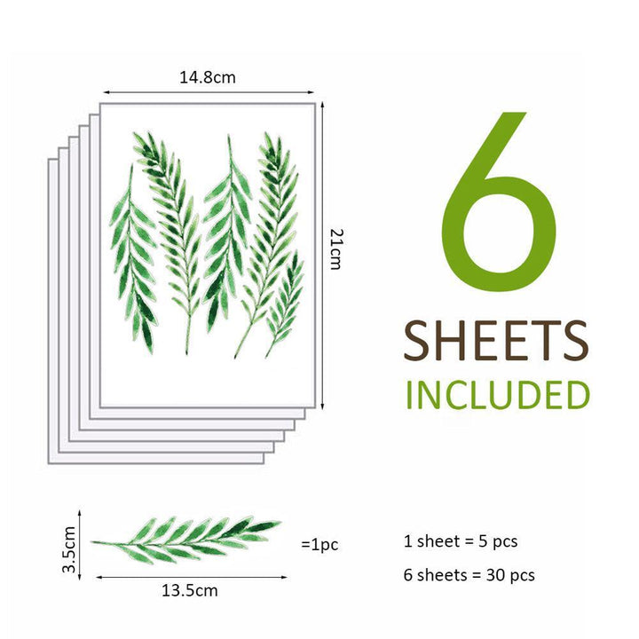 Lisslune | Experience your decor anew with stylish leaf wall sticker DIY kit