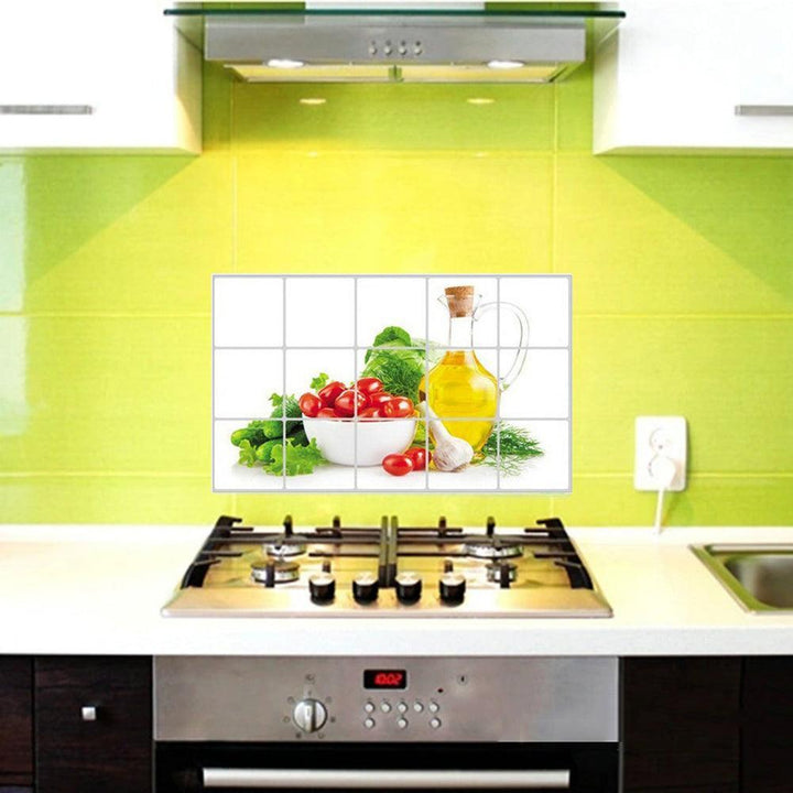 Lisslune | Charming Freshness: Waterproof Fruit & Vegetable Wall Art Stickers for Your Kitchen
