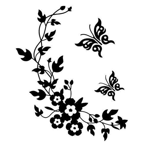 Lisslune | Charming Butterfly and Flower Wall Stickers for Creative Bathroom Renovation