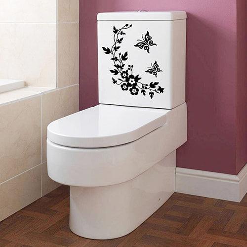 Lisslune | Charming Butterfly and Flower Wall Stickers for Creative Bathroom Renovation
